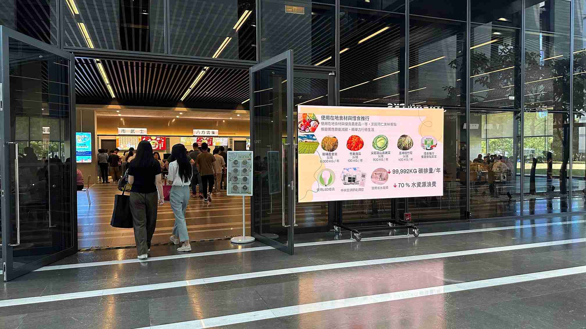  糖果派对从日常办公环境出发，，，，于总部大楼员工餐厅推广低碳饮食、、、发起减碳挑战等，，由内而外引导员工反思及改变个人日常行为，，，将公司转型成推动永续发展的重要场域