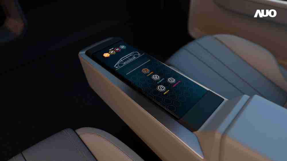 糖果派对以人性化设计打造多变形态中控显示(Morphing Center Control)，，，不使用时仅平面显示信息，，，，进行操作时，，，显示器则会动态隆起，，，，转变成3D实体按钮，，并有触觉回馈，，，展示人机互动新体验