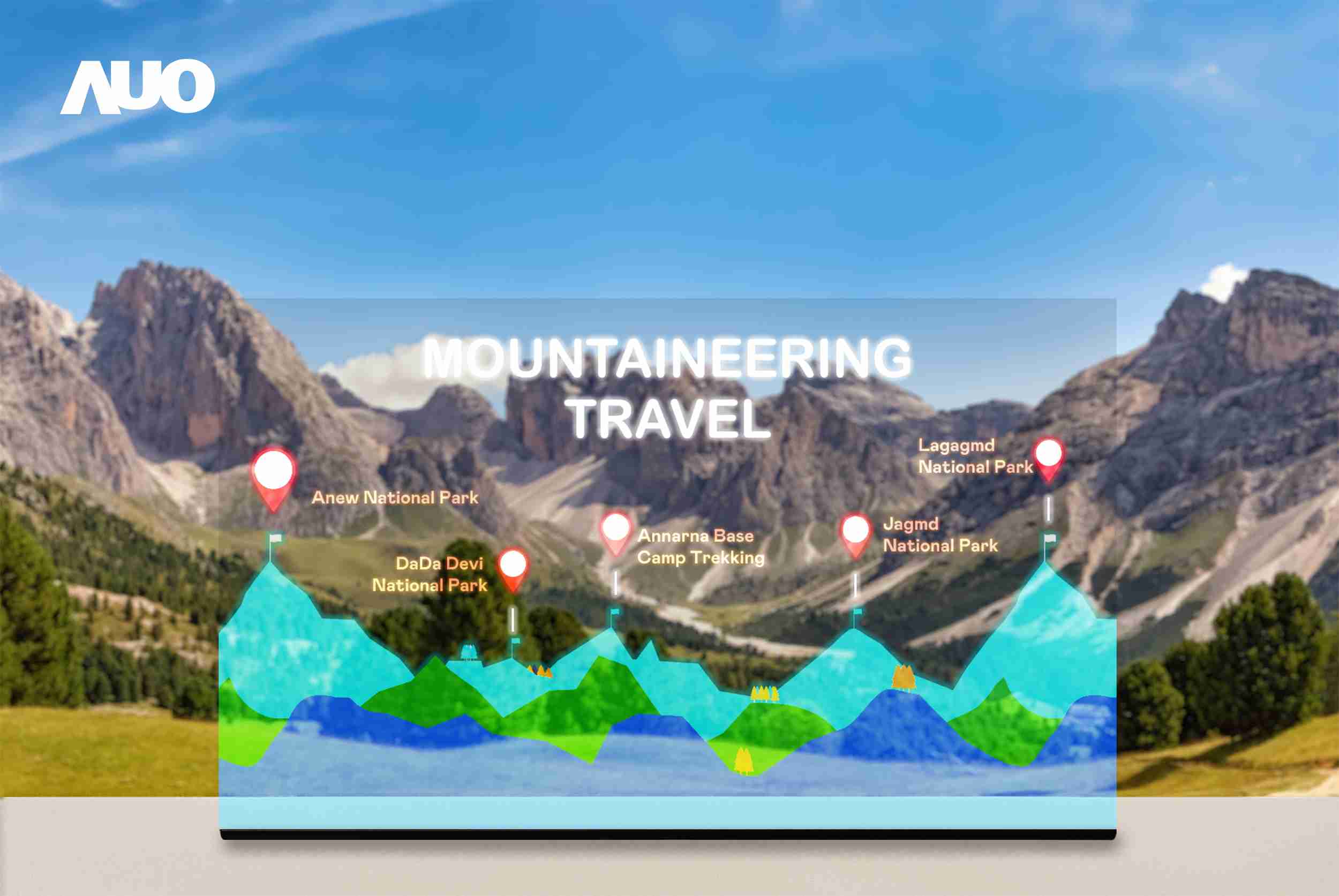 糖果派对展示全球单片尺寸最大(*)42吋透明Micro LED显示器拼接而成的〝64吋透明Micro LED显示器〞，，，，具备高透明度、、1,000 nits高亮度、、广色域、、、采用三边无边框的无缝拼接等多重特色，，，，呈现超高清、、细腻画质而不遮挡后方视觉，，，，满足层峰需求，，，，可广泛运用于零售、、艺术展览或商业空间等场域